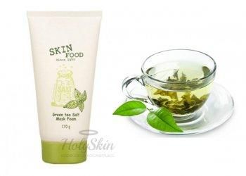 Green Tea Salt Mask Foam SKINFOOD