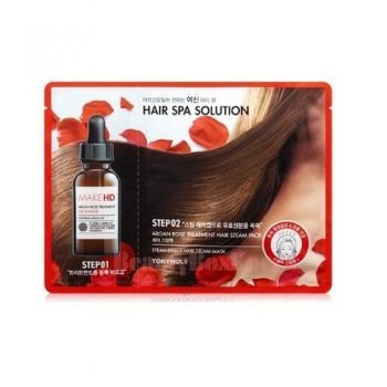 Make HD Argan Rose Hair Pack Лечебная маска для волос с тепловым эффектом