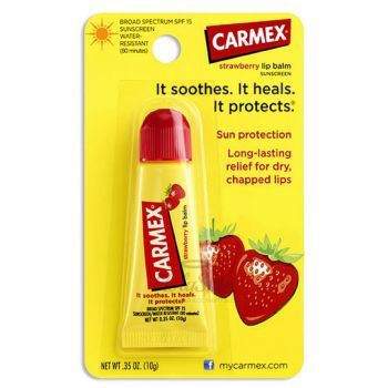 Carmex Lip Balm Strawberry Tube 10g Бальзам для губ с ароматом клубники
