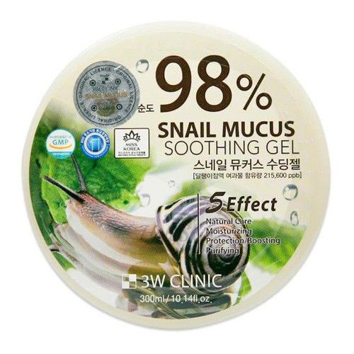 Многофункциональный гель с экстрактом слизи улитки 3W Clinic, Snail Mucus Soothing Gel 98%
Многофункциональный гель с экстрактом слизи улитки 3W Clinic, Snail Mucus Soothing Gel 98%