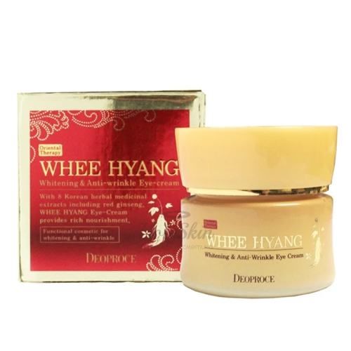 Крем для глаз с травяными экстрактами Deoproce, Whee Hyang Whitening and Anti-Wrinkle Eye Cream
Крем для глаз с травяными экстрактами Deoproce, Whee Hyang Whitening and Anti-Wrinkle Eye Cream