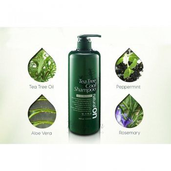 Natural On Tea Tree Cool Shampoo 1000ml Шампунь для восстановления волос