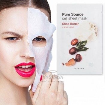 Pure Source Cell Sheet Mask Shea Butter Тканевая маска для лица