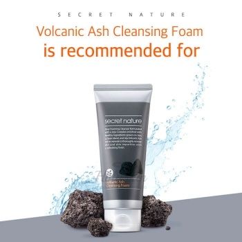 Volcanic Ash Cleansing Foam Очищающая пенка с вулканическим пеплом бережно очищает кожу от загрязнений и остатков макияжа