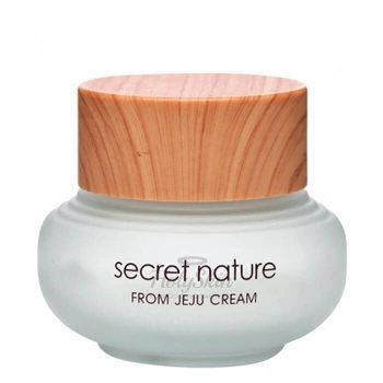 Secret Nature From Jeju Cream Насыщенный  крем для лица восстанавливает, увлажняет, смягчает кожу, наполняет ее всеми необходимыми для здоровья компонентами, возвращает отдохнувший и ухоженный внешний вид.