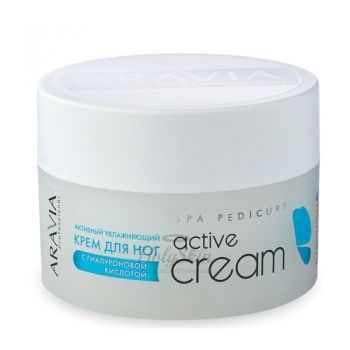 Aravia Professional Active Cream Активный увлажняющий крем для ног с гиалуроновой кислотой