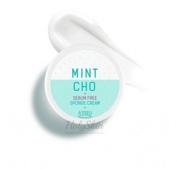 Mint Cho Sebum Free Sponge Cream A'Pieu отзывы