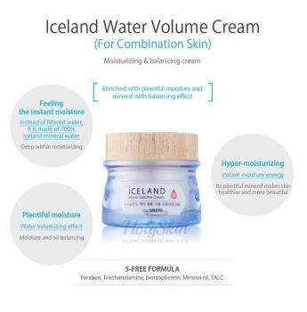 Iceland Hydrating Water Volume Cream description