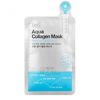 Dr.G Aqua Collagen Mask 10 pcs Набор увлажняющих тканевых масок для лица с коллагеном