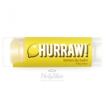 Hurraw! Lemon Lip Balm Натуральный бальзам для губ со вкусом лимона