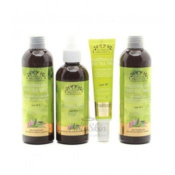 PO Набор Australian Bio Tea Tree PO Набор Australian Bio Tea Tree, комплекс для глубокого очищения волос и баланса кожи головы:
- Гель-пилинг для глубокого очищения;
- Шампунь для очищения волос и баланса кожи;
- Легкий бальзам для у