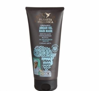 PO Argan Oil Маска для окрашенных волос Сияние цвета Planeta Organica купить