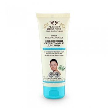 Dead Sea Naturals скраб-гоммаж для лица ежедневный Planeta Organica купить