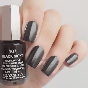 Mavala Nail Color Cream 107 Black Night Лак для ногтей без вредных компонентов
