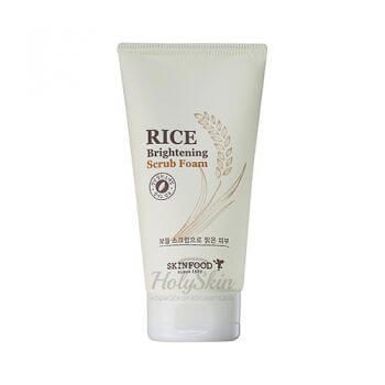 Rice Brightening Scrub Foam Пенка-скраб с рисом для ухода за кожей лица