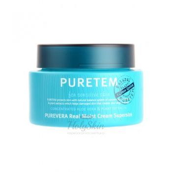 Puretem Purevera Real Moist Cream Super Size Крем для лица и шеи с алоэ
