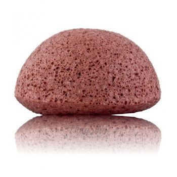 Pure Konjak Mini Face Puff French Red Clay The Konjac Sponge Company