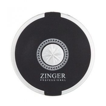 Компактное двухстороннее зеркало Zinger 3104-7 Компактное круглое зеркало черно-золотистое