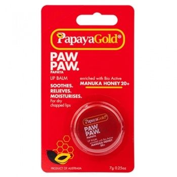 Paw Paw Papaya Gold Lip Balm Универсальный лечебный бальзам с экстрактом папайи и клубничным ароматом
