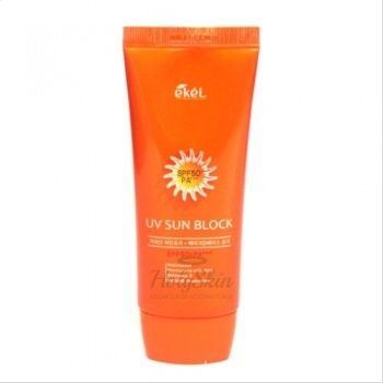 Ekel UV Sun Block Cream SPF50 Солнцезащитный крем с экстрактом алоэ и витамином Е