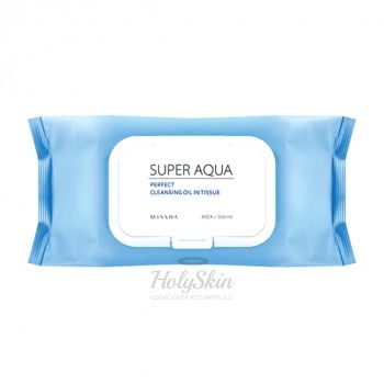 Super Aqua Perfect Cleansing Oil In Tissue (Large Volume) Набор очищающих салфеток, 80 шт.