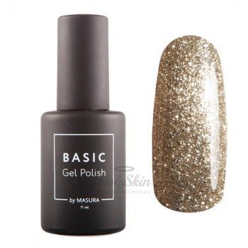 Гель-лак Basic 294-462 Венский Кофе 11 мл Гель-лак глиттерный золотой дымчатый