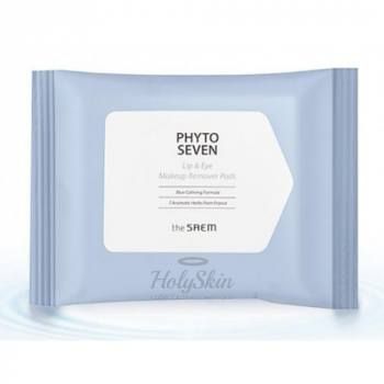 Phyto Seven Lip And Eye Makeup Remover Pad Салфетки для снятия макияжа