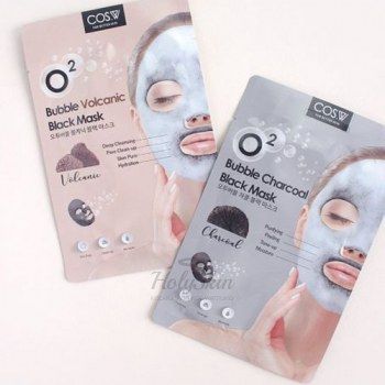O2 Bubble Black Mask Пузырьковая маска для лица