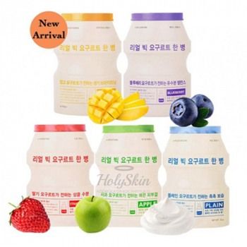 Real Big Yogurt One-Bottle Разглаживающая тканевая маска  для лица
