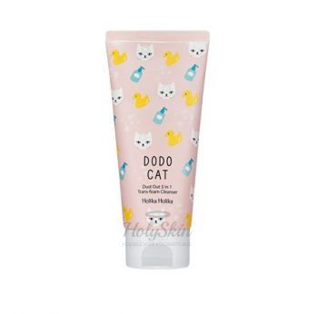 Dodo Cat Dust Out 3 in 1 Trans-foam Cleanser Holika Holika