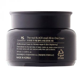 The Real Black Snail All-In-One Cream Многофункциональный крем с экстрактом улитки