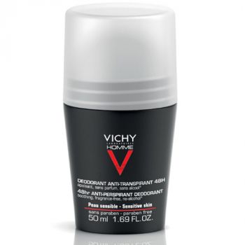 Homme Anti-Transpirant 48H Extra Sensitiv смягчение, защита, антибактериальный