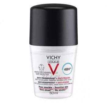 Homme Anti-Perspirant 48H Anti Stains дезодорант, против пятен, антибактериальный