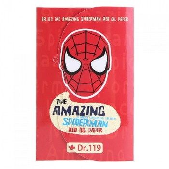 DR.119 The Amazing Spiderman Red Oil Paper Матирующие салфетки для лица