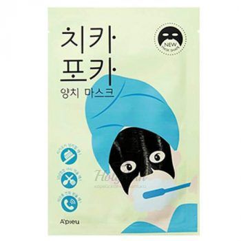 Chi Ka Po Ka Tooth Brushing Mask Утренняя тканевая маска для увлажнения кожи