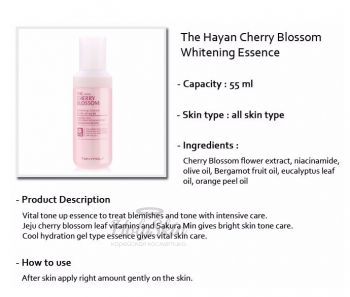 The Hayan Cherry Blossom Whitening Essence Tony Moly