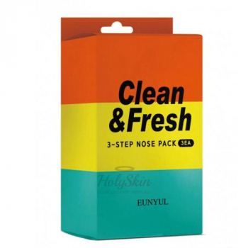 Clean & Fresh 3-Step Nose Pack Трехэтапные полоски для кожи носа