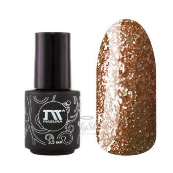 Гель-лак 294-235 Бохо Шик 3,5 мл Гель-лак полупрозрачный с большим количеством коричневых блесток