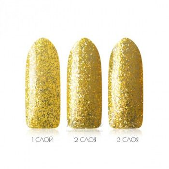 Гель-лак Glitter 25 Спелый Лимон POLE купить