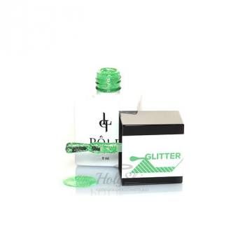 Гель-лак Glitter 33  Салатовая Пыльца POLE купить