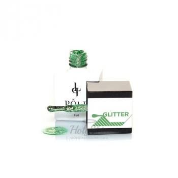 Гель-лак Glitter 34 Зеленый Чай POLE отзывы