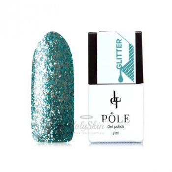 Гель-лак Glitter 38  Голубой Дождь POLE