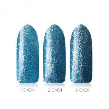 Гель-лак Glitter 40 Великолепный Сапфир отзывы