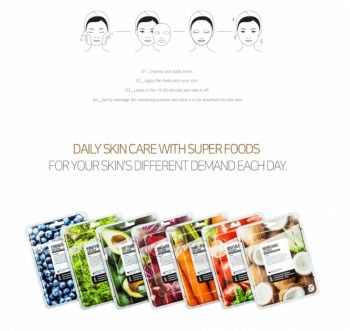 Superfood Salad For Skin Facial Sheet Mask 7 Set Superfood Salad for Skin набор тканевых масок с натуральными экстрактами применение