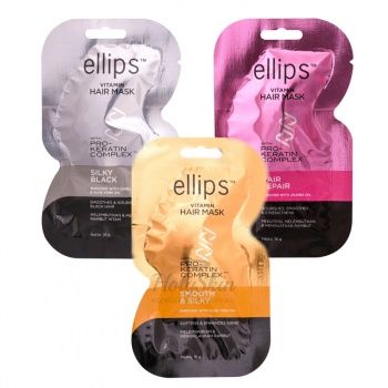 Ellips Hair Vitamin Mask PRO-KERATIN COMPLEX Серия масок для волос с про-кератиновым комплексом