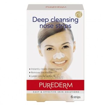 Purederm Deep Cleansing Nose Strips Набор пластырей для очищения кожи носа