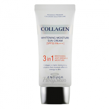 Collagen 3in1 Whitening Moisture Sun Сream Enough купить