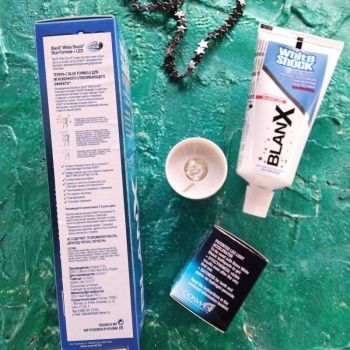 BlanX White Shock Blue Formula + BlanX LED Отбеливающая зубная паста со светодиодной крышкой