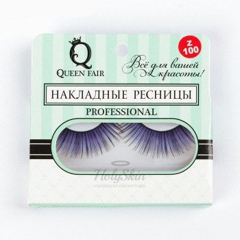 HS Ресницы накладные с клеем Z85 Синий/Черный Ресницы накладные с клеем