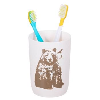 HS Стакан для зубных щёток пластик Медведь HS отзывы